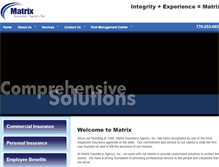 Tablet Screenshot of matrixins.com